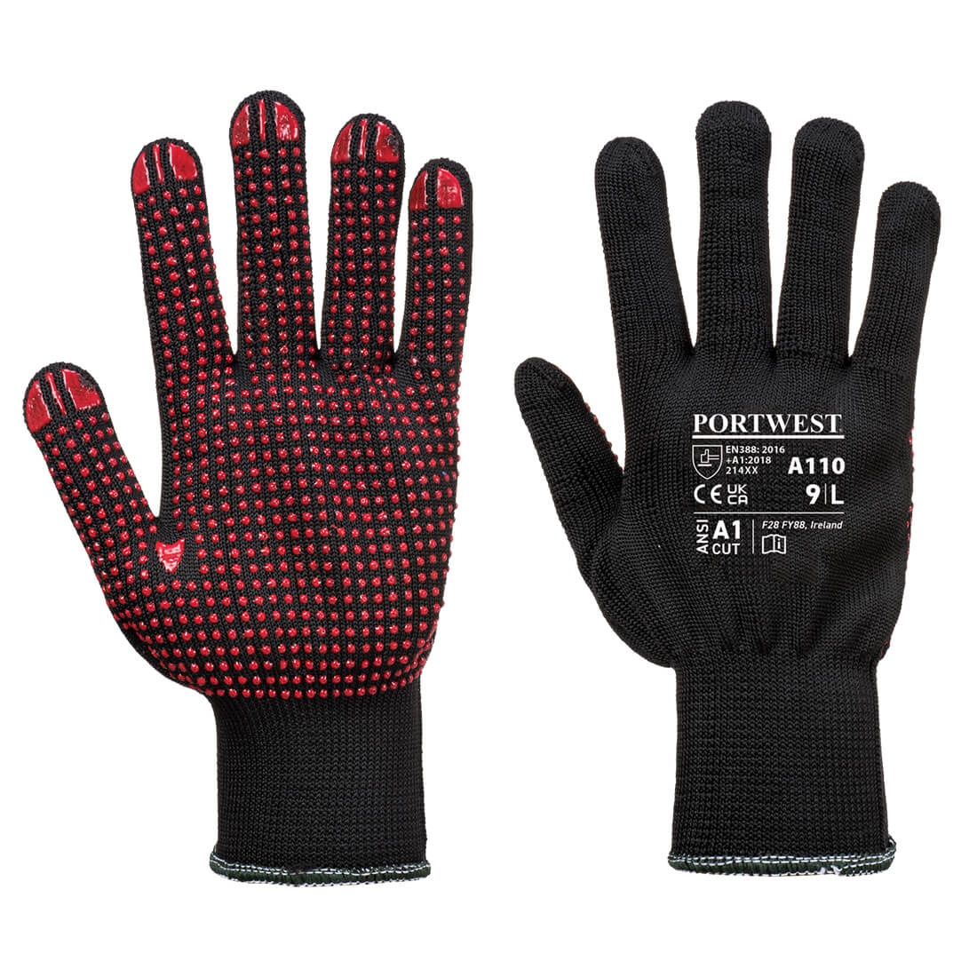 RUKAVICA KRATKA S PVC TOČKASTIM PREMAZOM POLKA DOT A110
