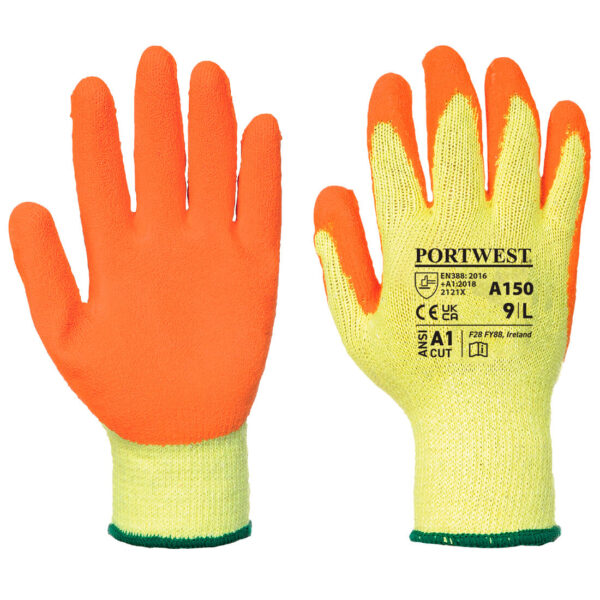 A150ORRXL RUKAVICA K S GUMENIM PREMAZOM CLASSIC GRIP-LATEX A150 NARANČASTA XL