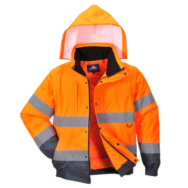 JAKNA 2U1 HI-VIS CONTRAST BOMBER S468 NARANČASTA 2XL